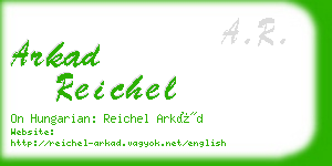 arkad reichel business card